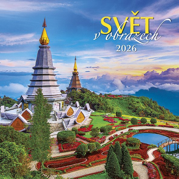 Kalendář 2026 Svět v obrazech nástěnný 33 x 33 cm