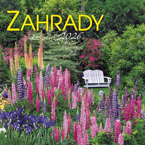 Kalendář 2026 Zahrady nástěnný 33 x 33 cm