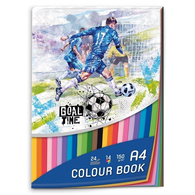 Blok barevných papírů A4 Goal Time