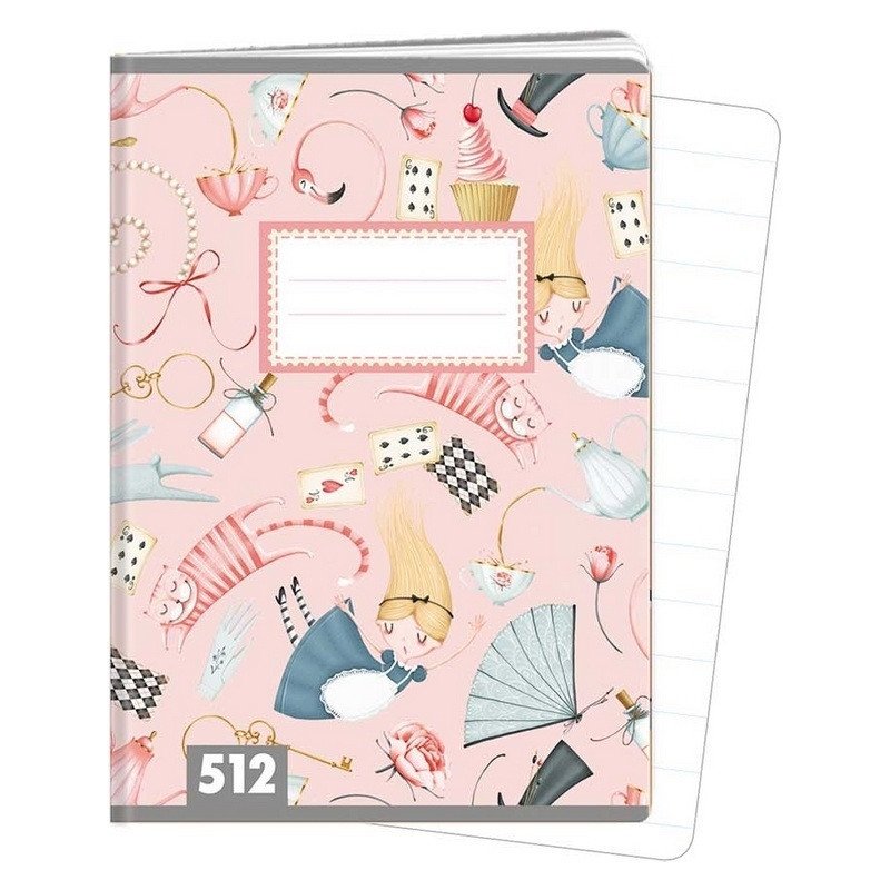 Sešit A5 10 listů typ 512 Alices adventures in Wonderland