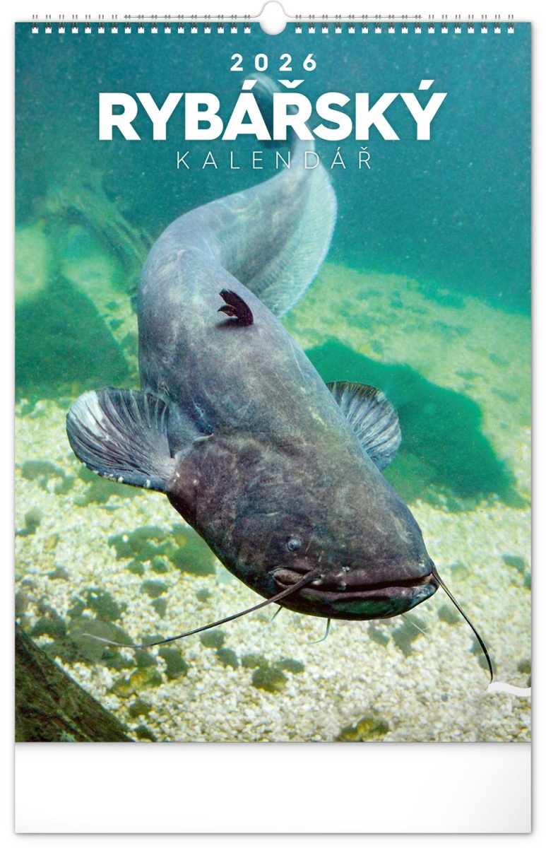 Kalendář 2026 nástěnný Rybářský 33 x 46 cm
