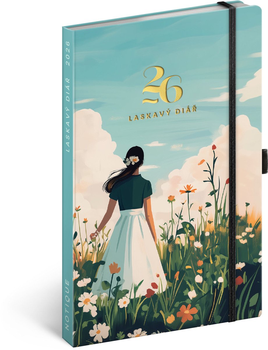 Diář 2026 Laskavý - týdenní 13 x 21 cm