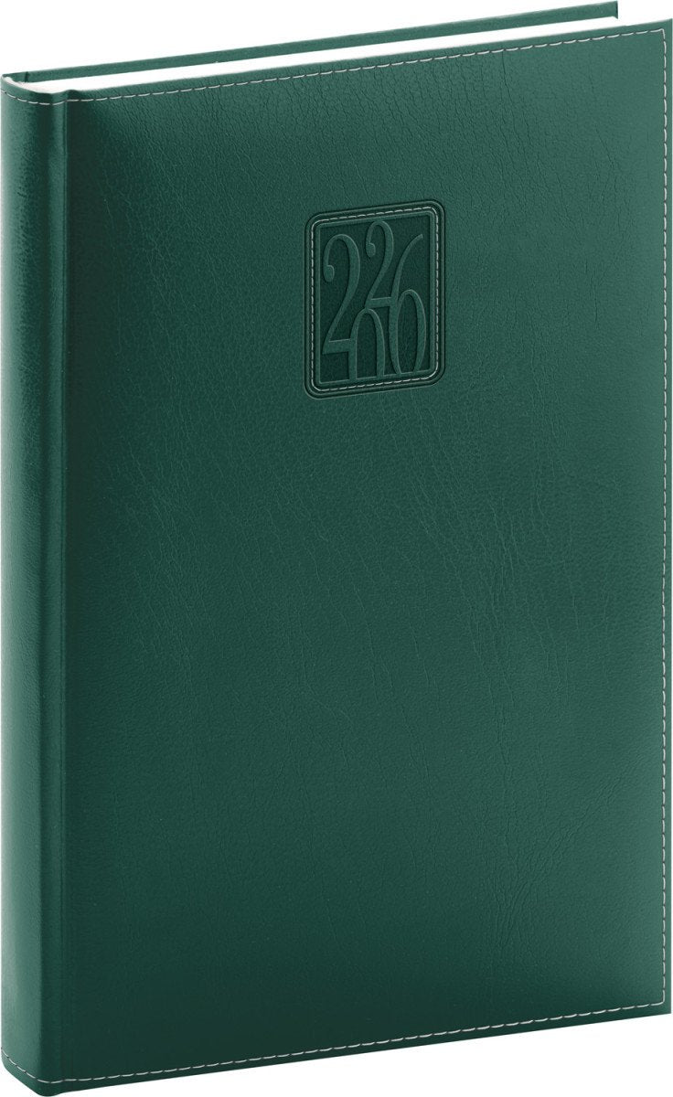 Diář 2026 Panama - zelený denní 15 x 21 cm