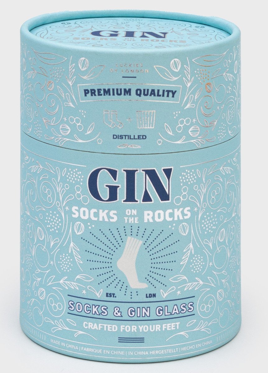 Dárkový set Socks on the Rocks Gin ponožky sklenice