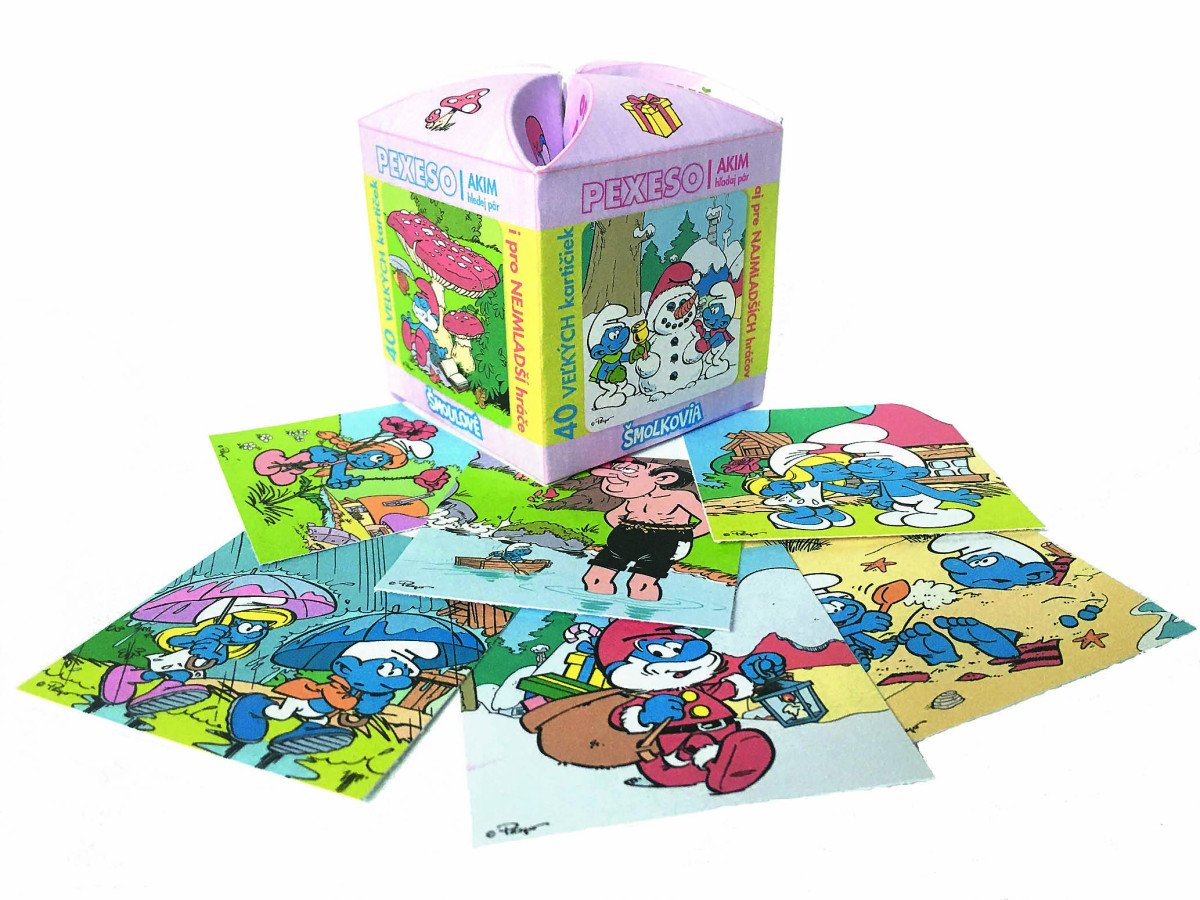 Šmoulové - Pexeso v ozdobné krabičce