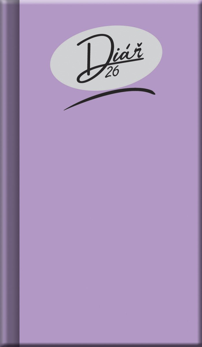 Kapesní diář 2026 - COLORS fialový A6