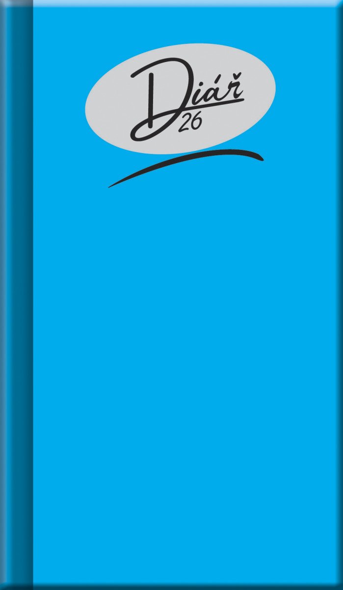 Kapesní diář 2026 - COLORS modrý A6