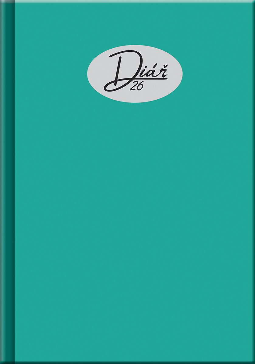 Denní diář 2026 - COLORS zelenomodrý A5