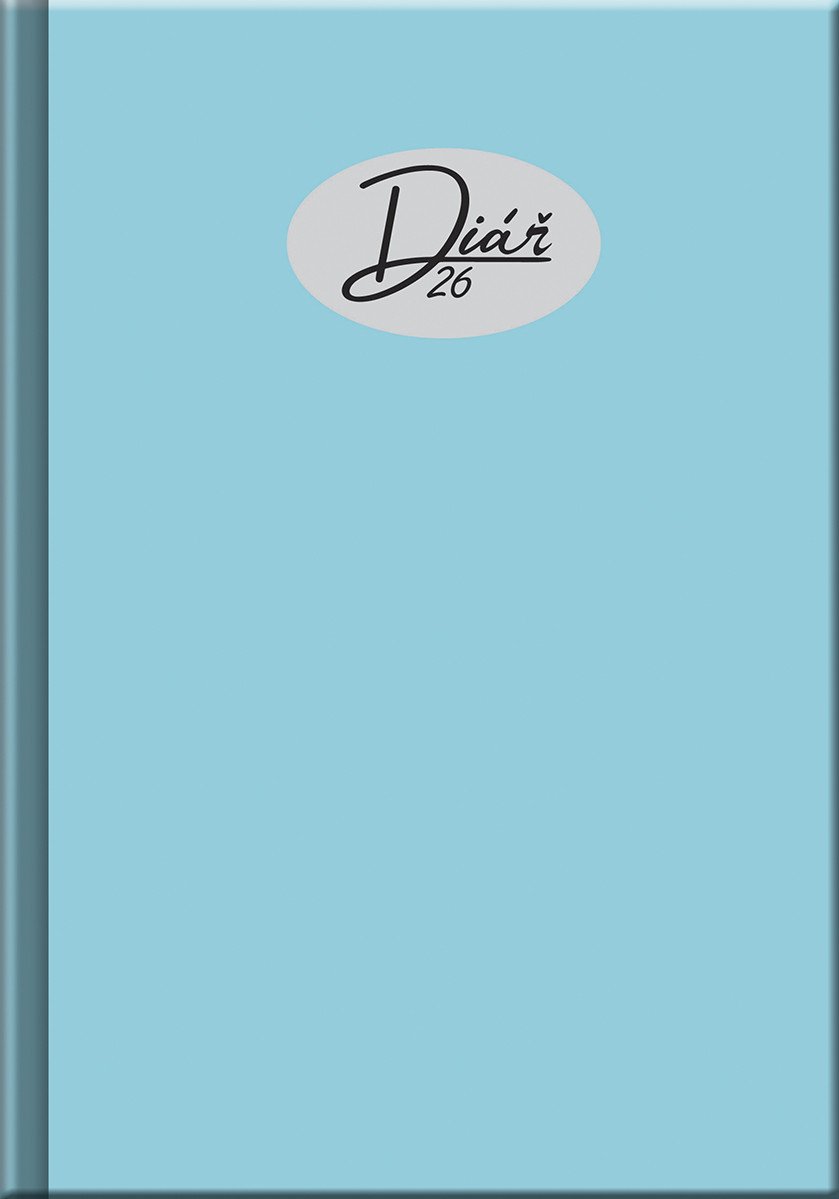 Denní diář 2026 - COLORS světle modrý A5