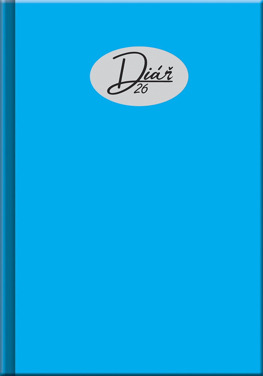 Denní diář 2026 - COLORS modrý A5