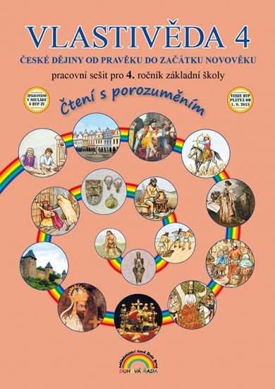 Vlastivěda 4, České dějiny od pravěku do začátku novověku – pracovní sešit pro 4. ročník ZŠ, Čtení s porozuměním – Fejfušová Marie (2025)