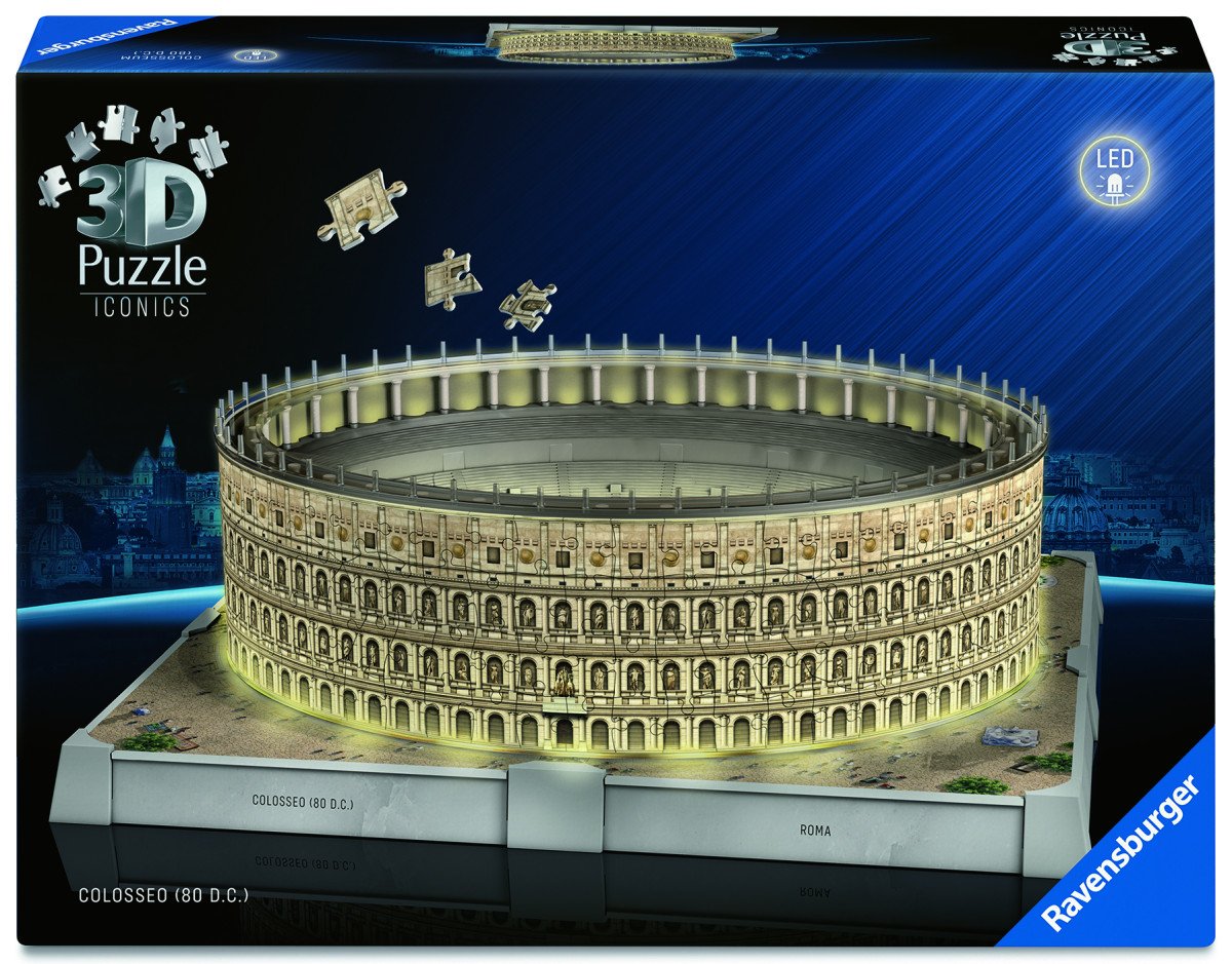 3D Puzzle Iconics Koloseum Noční edice 216 dílků