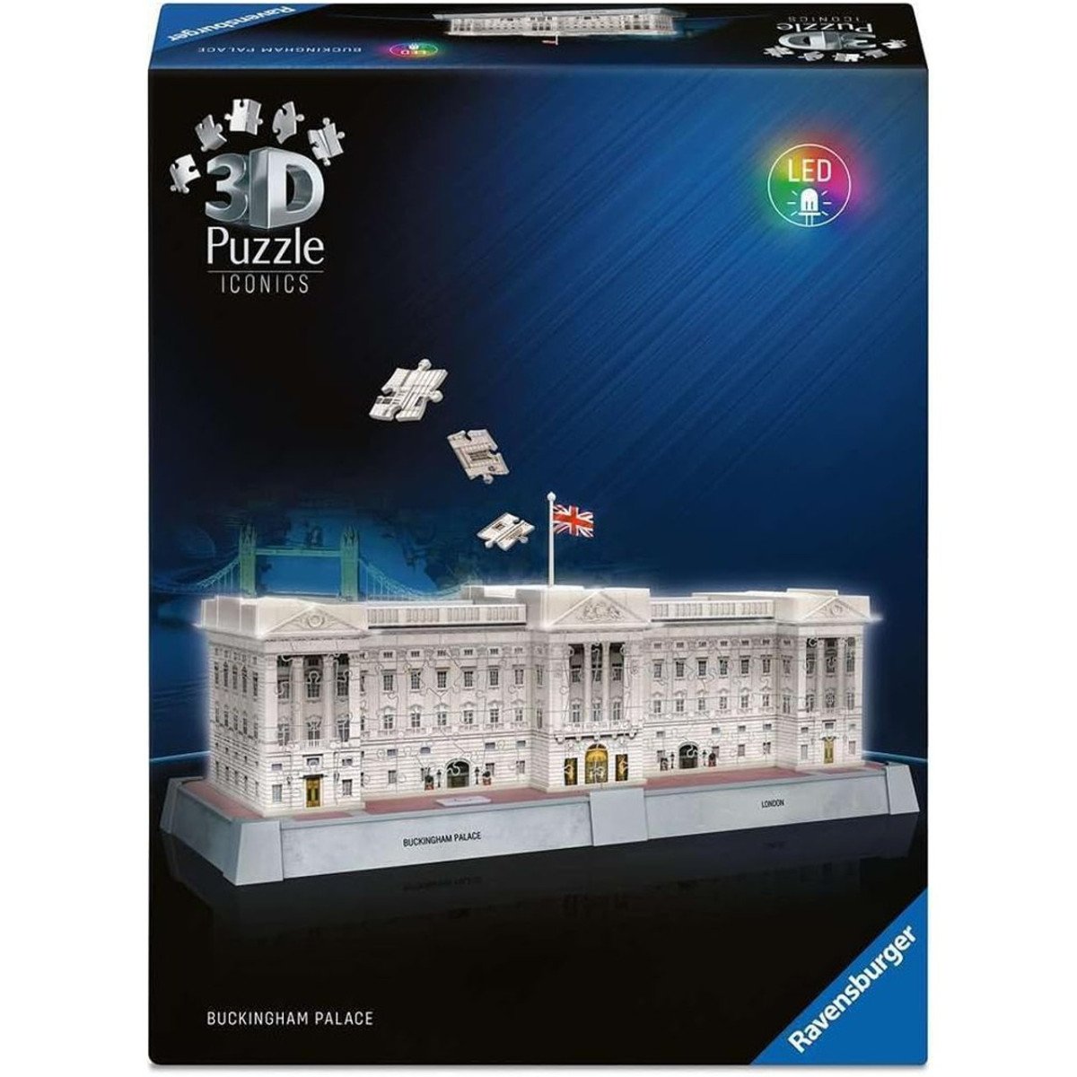 3D Puzzle Iconics Buckinghamský palác Noční edice 216 dílků