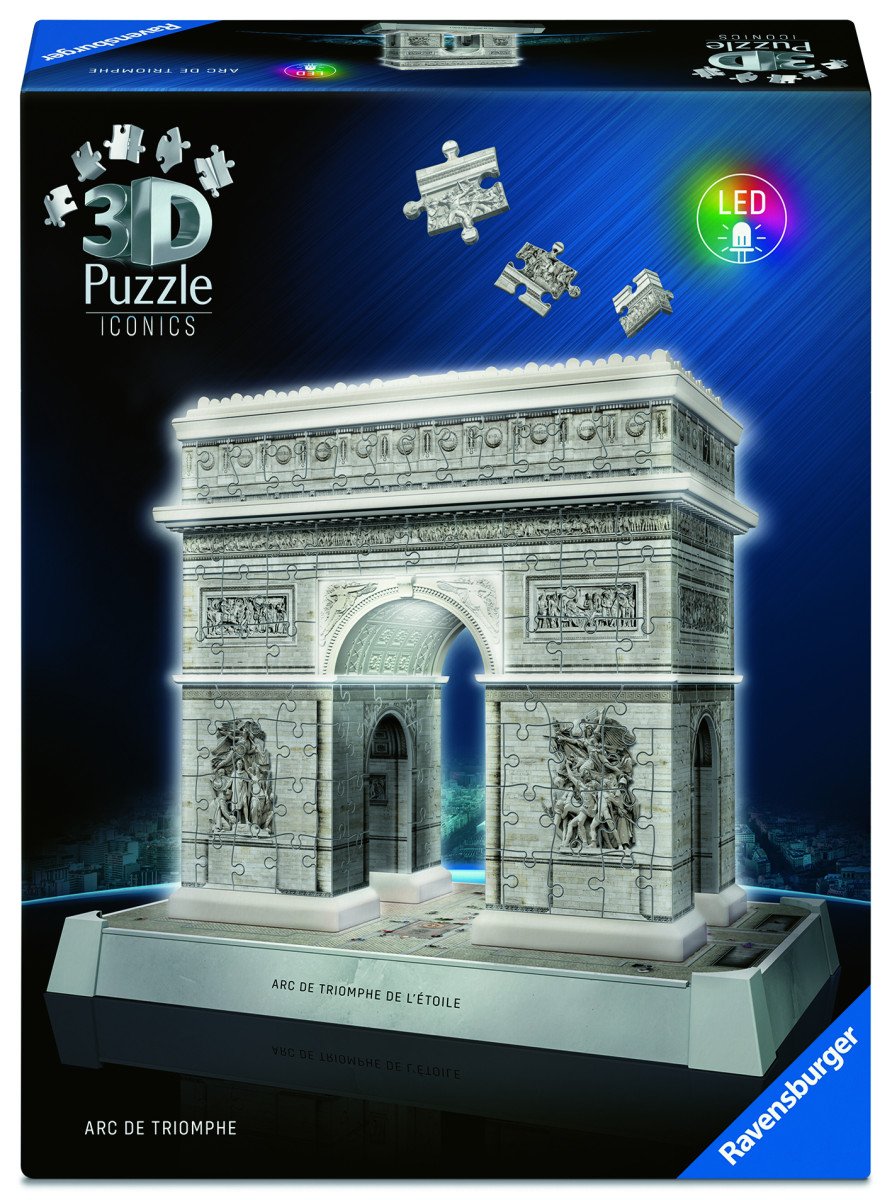 3D Puzzle Iconics Vítězný oblouk Noční edice 216 dílků
