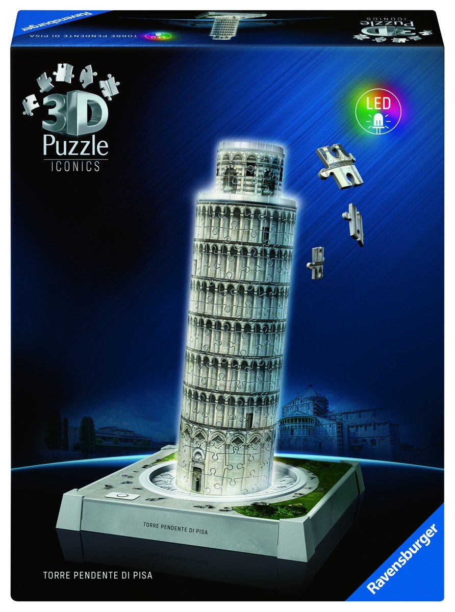 3D Puzzle Iconics Šikmá věž v Pise Noční edice 216 dílků