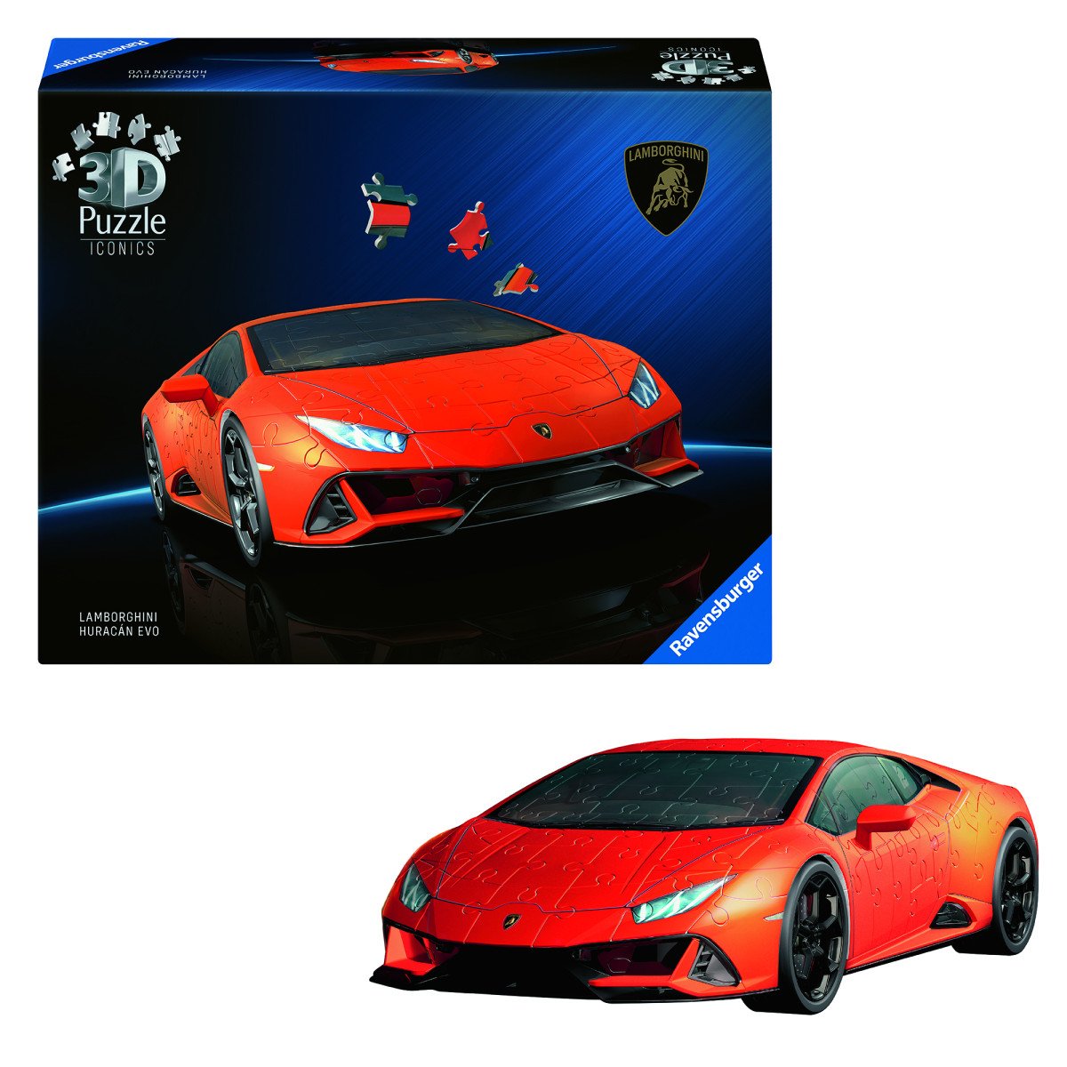 Iconics Lamborghini Huracán EVO oranžové 108 dílků