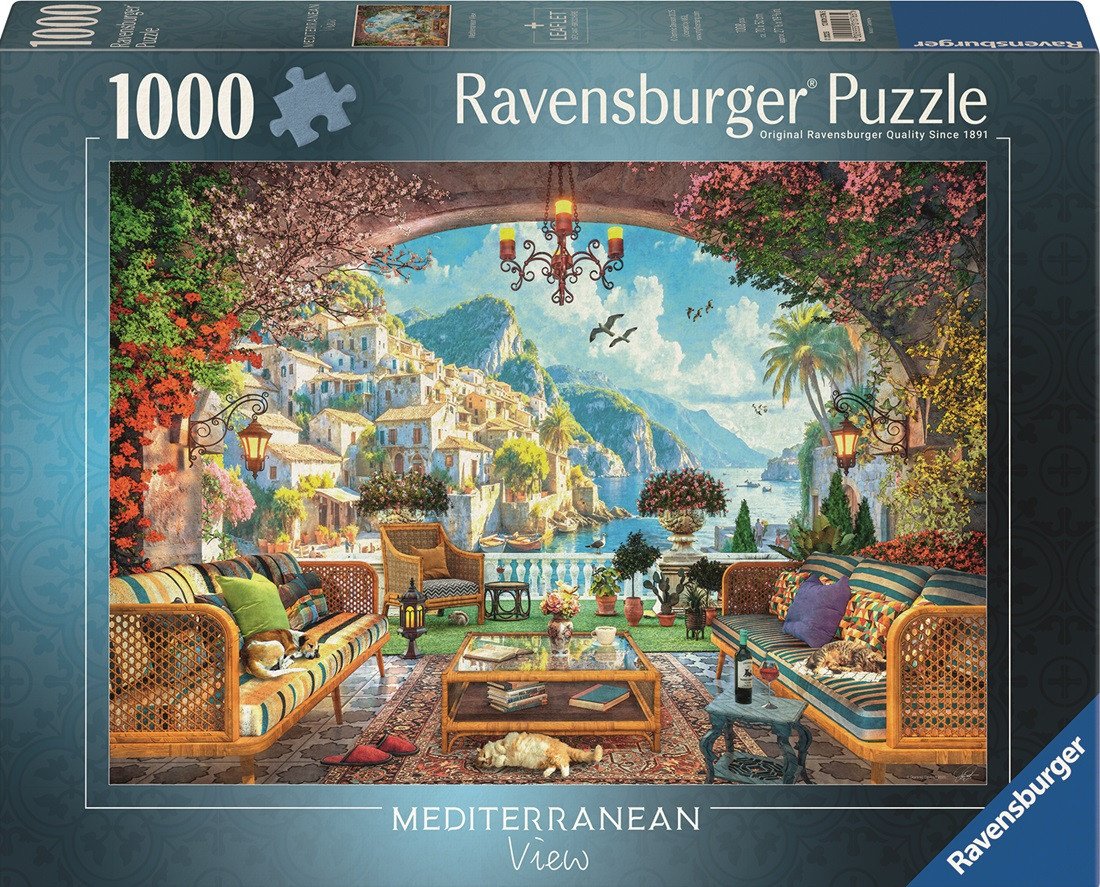 Puzzle Pohádkový výhled na Středomoří 1000 dílků