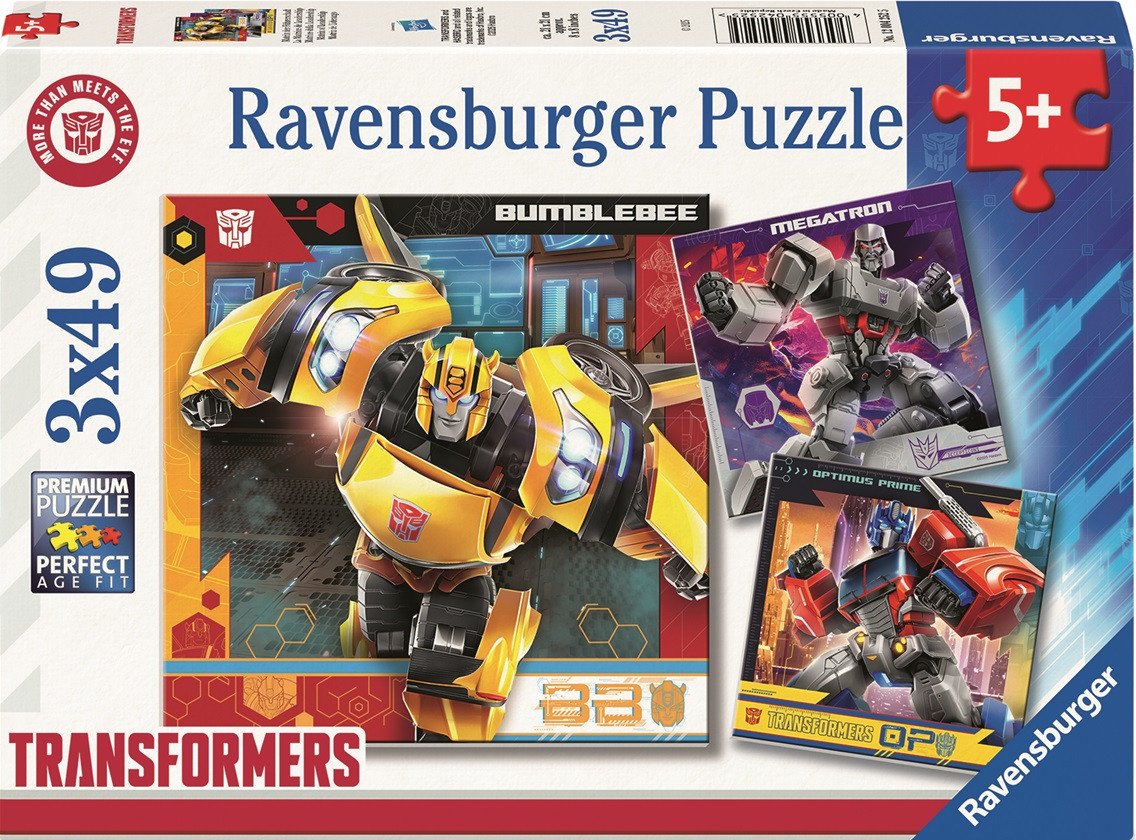 Puzzle Transformers 3x49 dílků