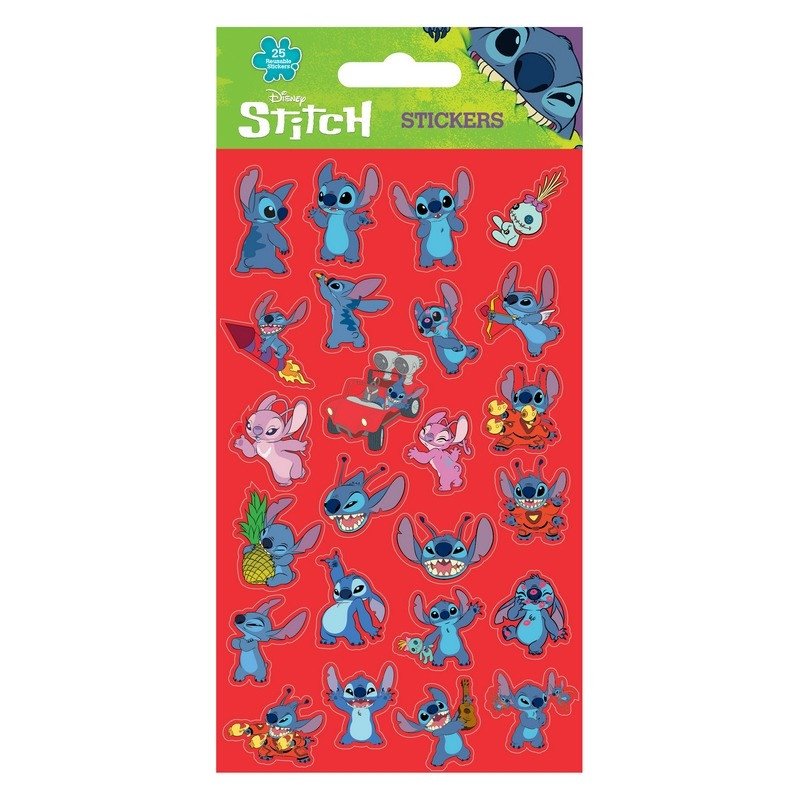 Samolepky Lilo a Stitch červené