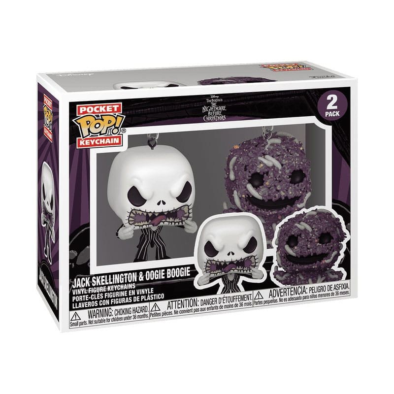 Funko POP Keychain The Nightmare Before Christmas - Jack Skellington Oogie Boogie