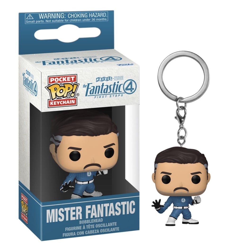 Funko POP Keychain Fantastic Four First Steps - Mister Fantastic