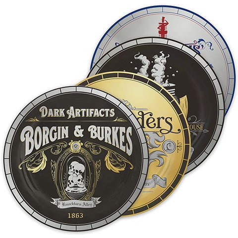 Harry Potter Set talířů - Příčná ulice 4 kusy