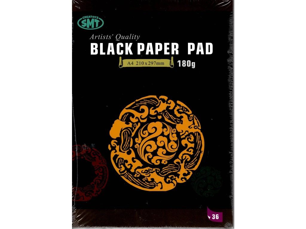 Blok black A4 180g 36 listů
