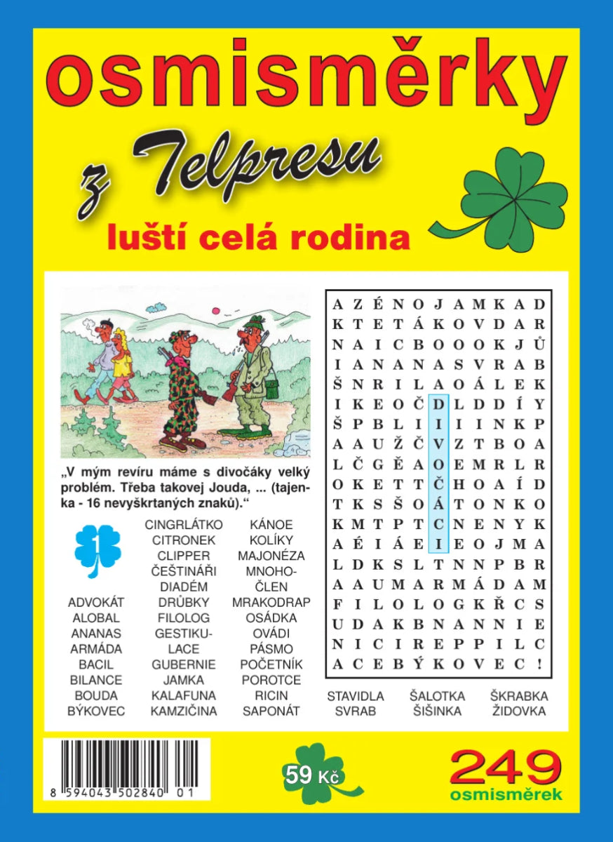 Osmisměrky z Telpresu luští celá rodina 22025 - 249 osmisměrek