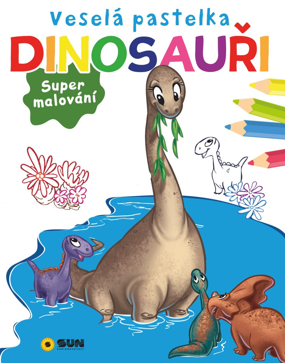 Veselá pastelka Dinosauři - Supermalování