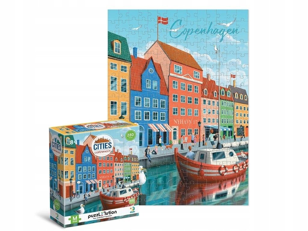 Puzzle Města Kodaň 250 dílků