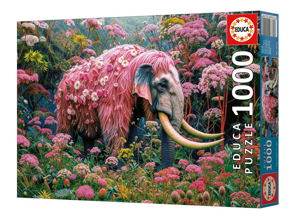 Puzzle Květinový slon 1000 dílků