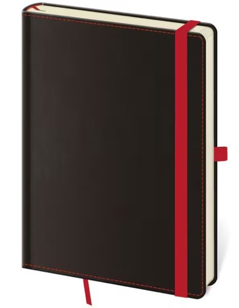 Zápisník Black Red - linkovaný L