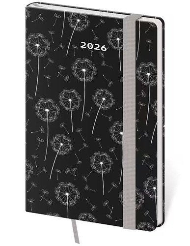 Diář 2026 týdenní kapesní Vario - Dandelion s gumičkou
