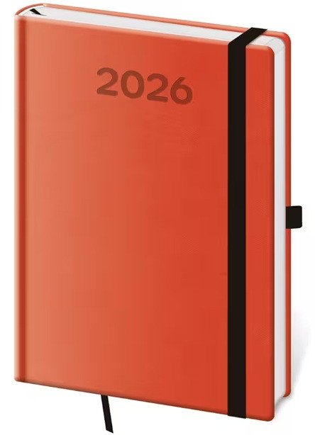 Diář 2026 týdenní A5 Print Pop - oranžová