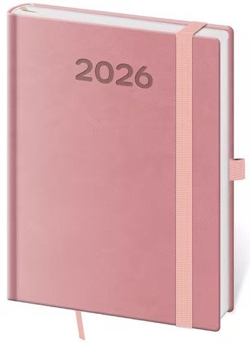 Diář 2026 týdenní A5 Print Pop - růžová