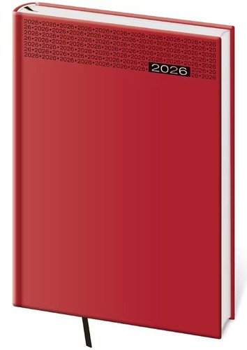 Diář 2026 denní A5 Gommato - červená