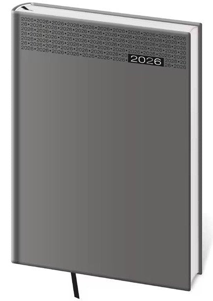 Diář 2026 týdenní B5 Gommato - šedá