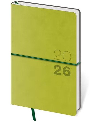 Diář 2026 týdenní kapesní Flexio - zelená