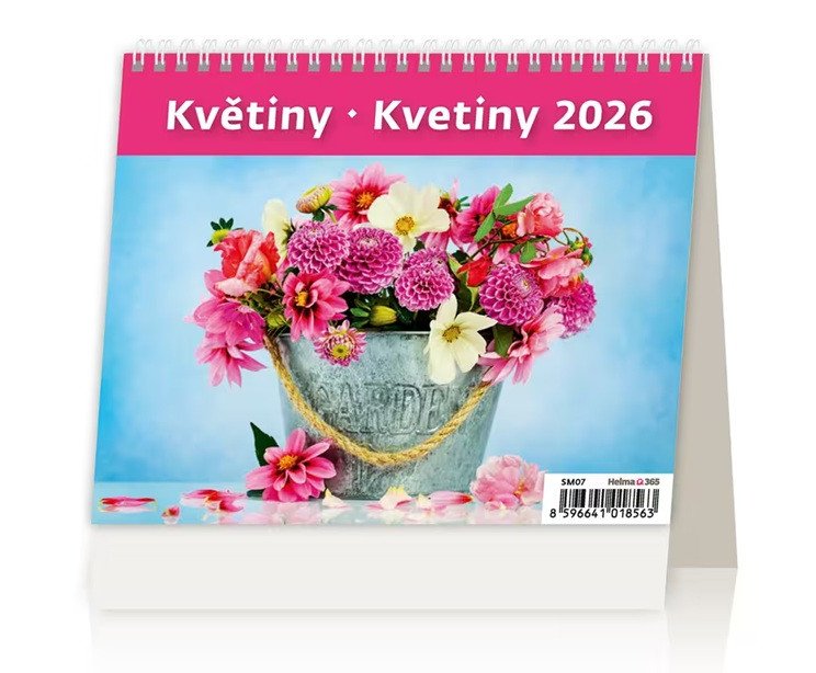 Kalendář stolní 2026 - MiniMax KvětinyKvetiny