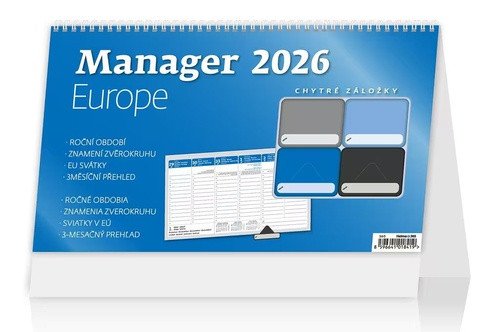 Kalendář stolní 2026 - Manager Europe