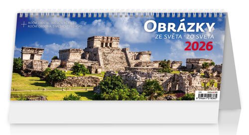 Kalendář stolní 2026 - Obrázky ze světaObrázky zo sveta