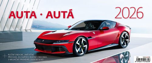 Kalendář stolní 2026 - AutaAutá