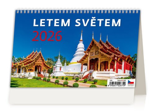 Kalendář stolní 2026 - Letem světem