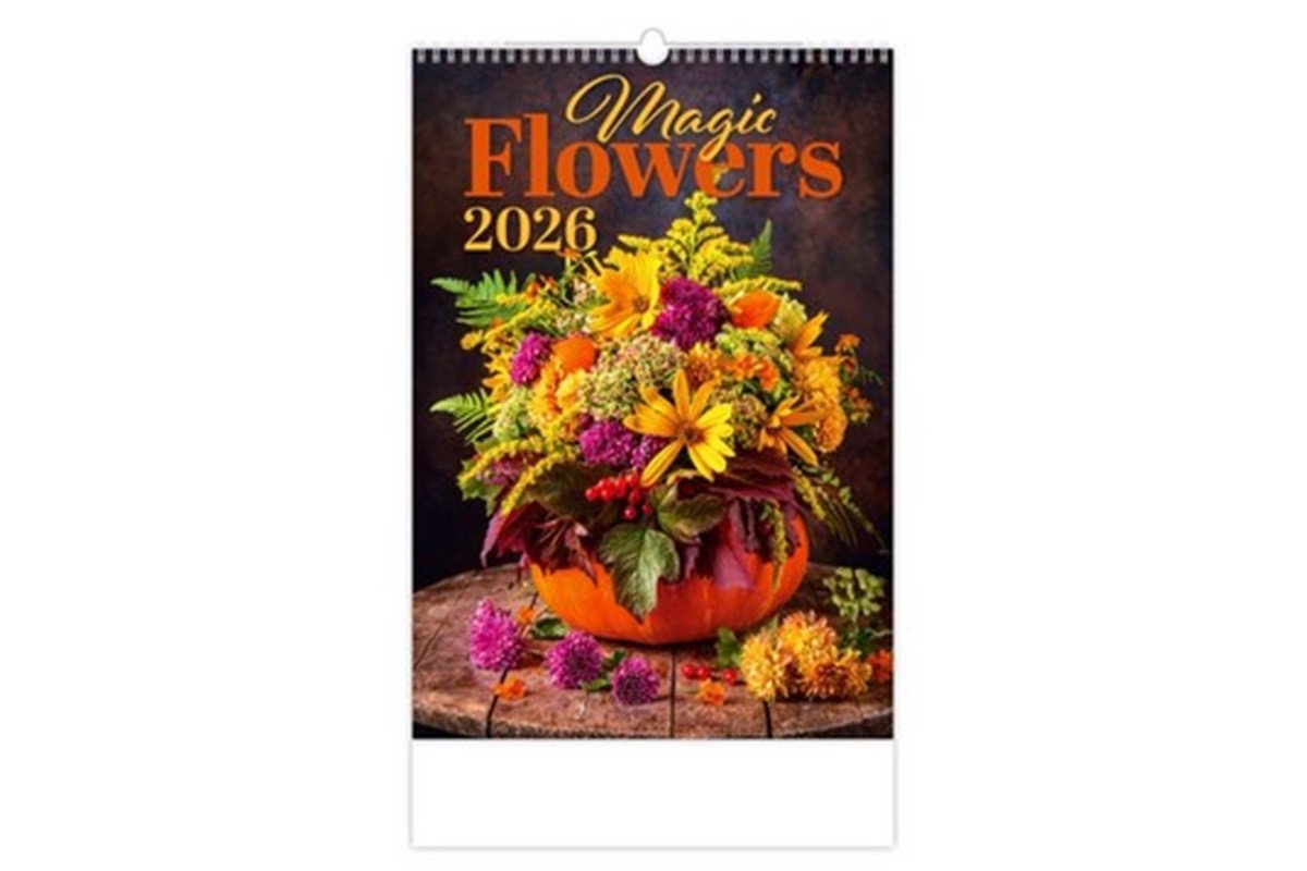 Kalendář nástěnný 2026 - Magic Flowers