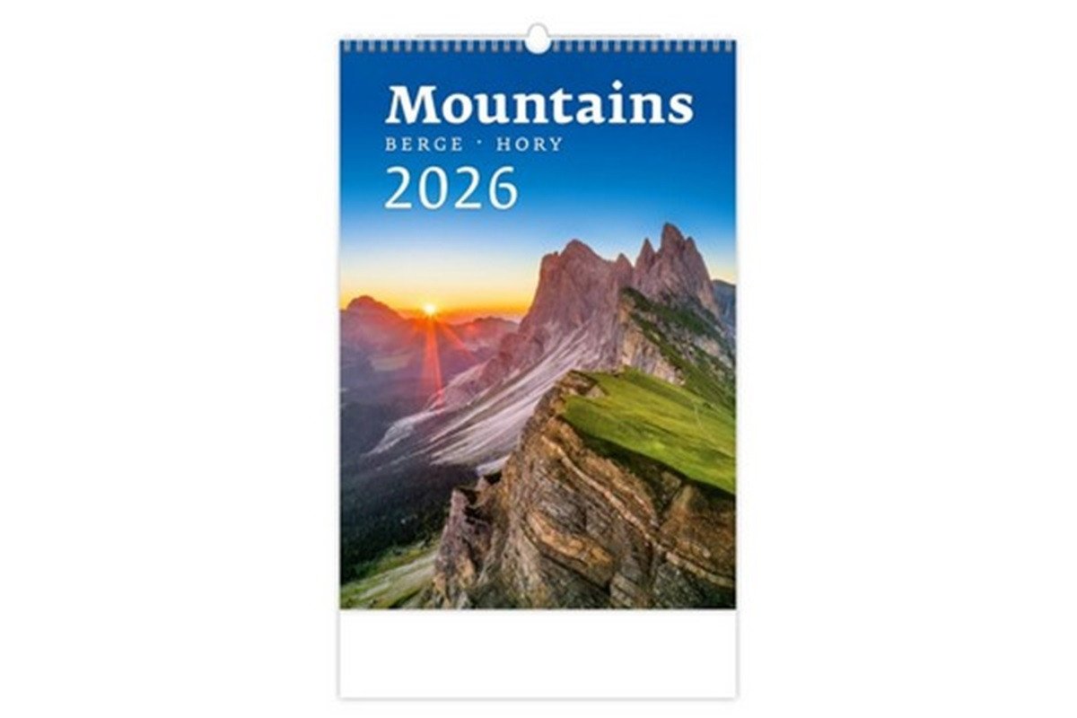 Kalendář nástěnný 2026 - MountainsBergeHory