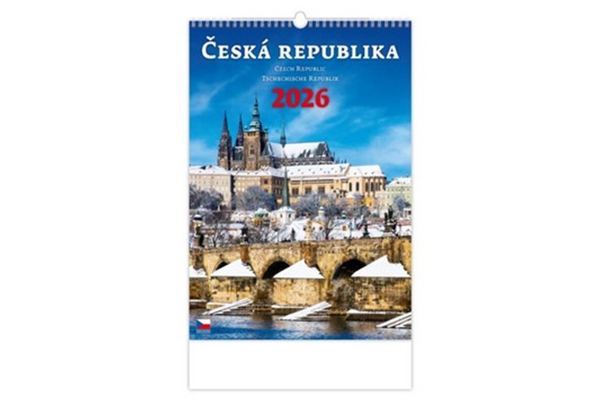 Kalendář nástěnný 2026 - Česká republikaCzech RepublicTschechische Republik