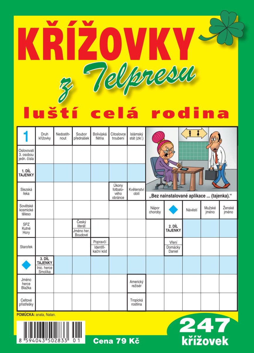 Křížovky z Telpresu luští celá rodina - 247 křížovek 22025