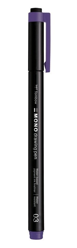 Tombow Fineliner MONO drawing pen 035mm - fialová