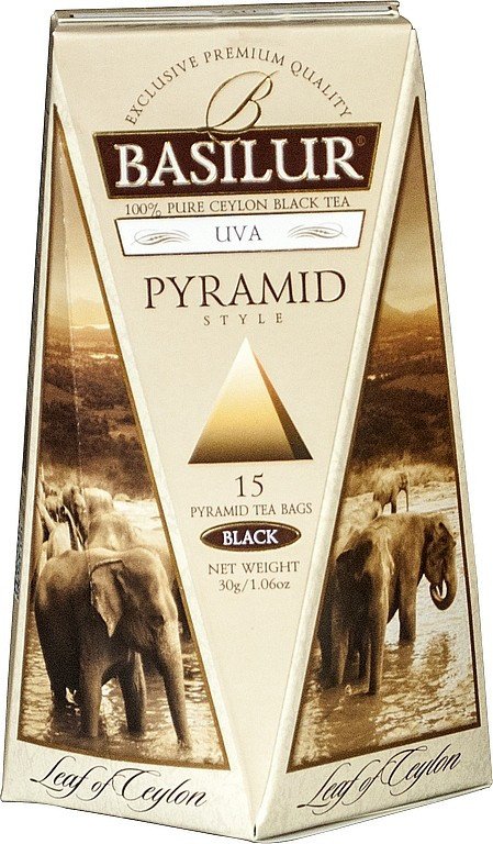 BASILUR Leaf of Ceylon Uva Pyramid 15x2g