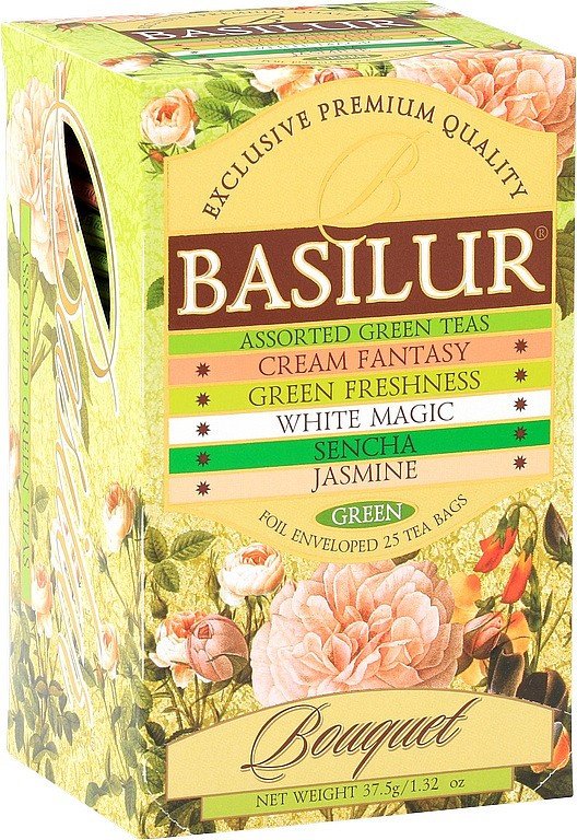 BASILUR Assorted Green Bouquet přebal 25x15g